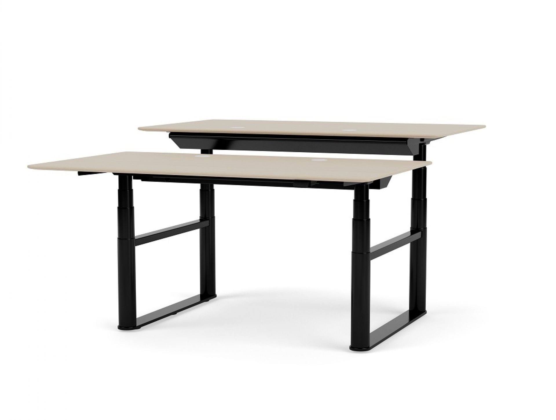 HiLow Double Work table height adjustable Montana